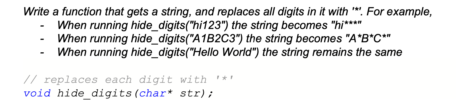 Solved - Write a function that gets a string, and replaces | Chegg.com