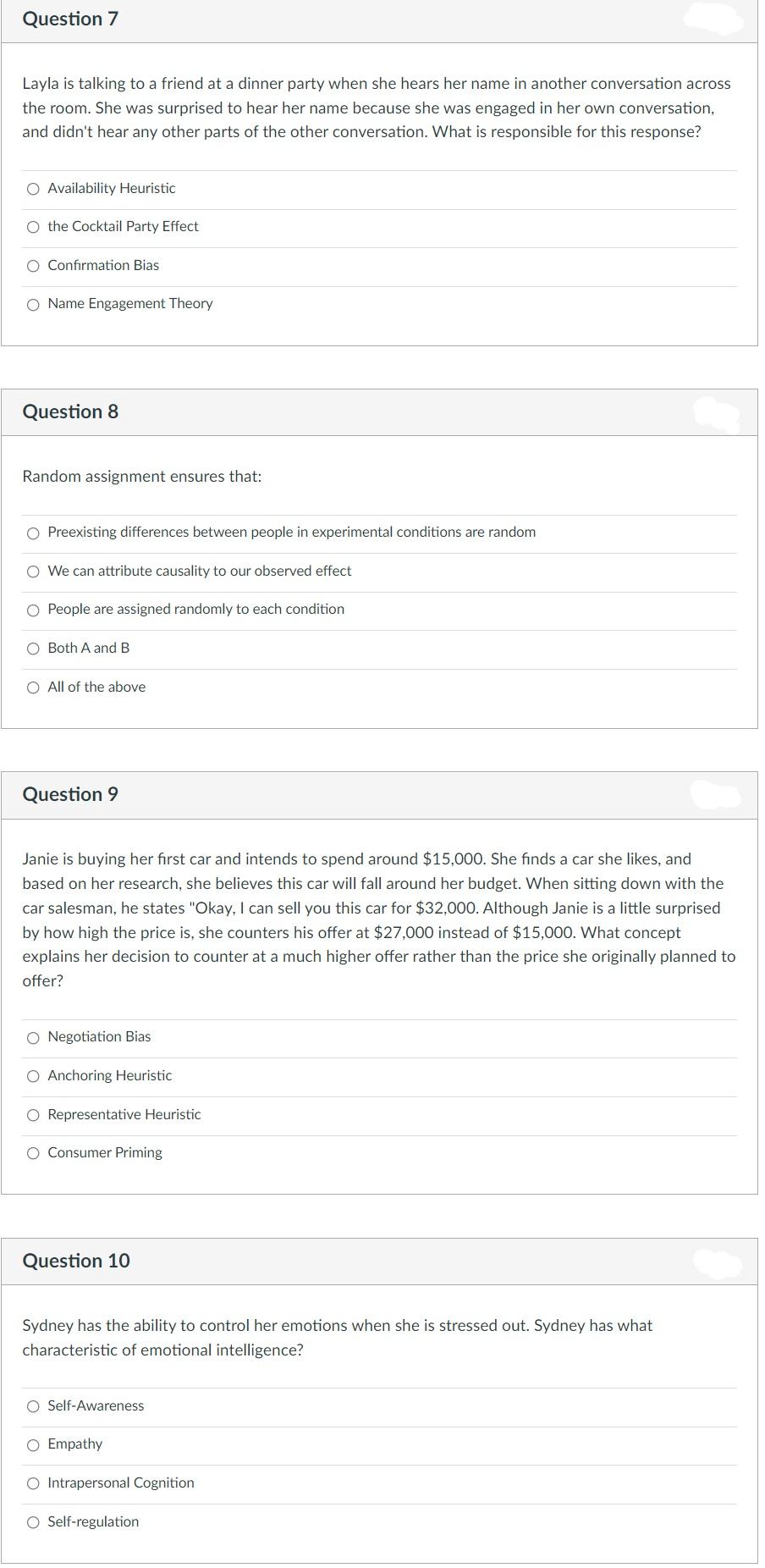 Solved Question 7 Layla is talking to a friend at a dinner | Chegg.com