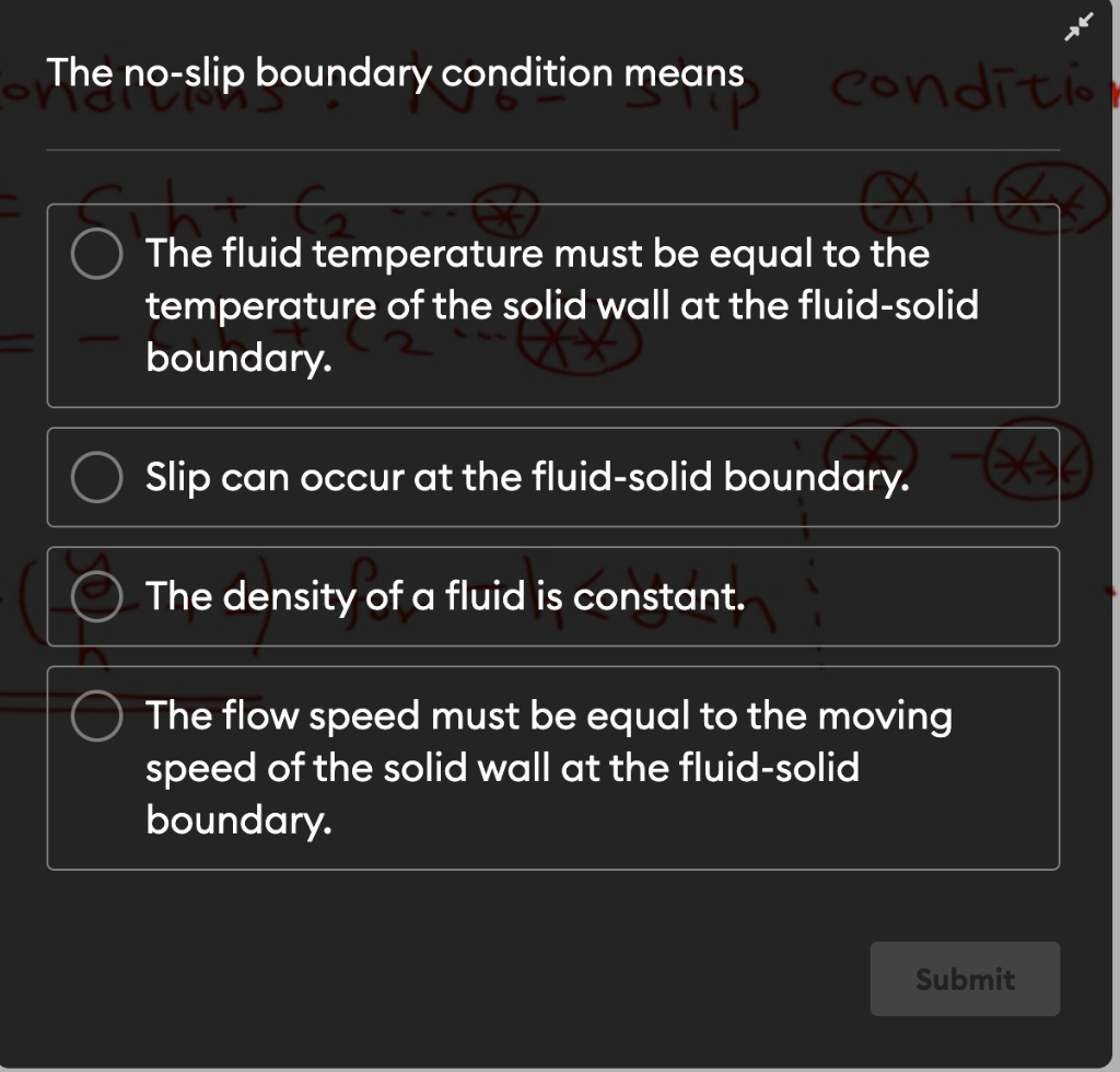 Solved The noslip boundary condition means conditio The