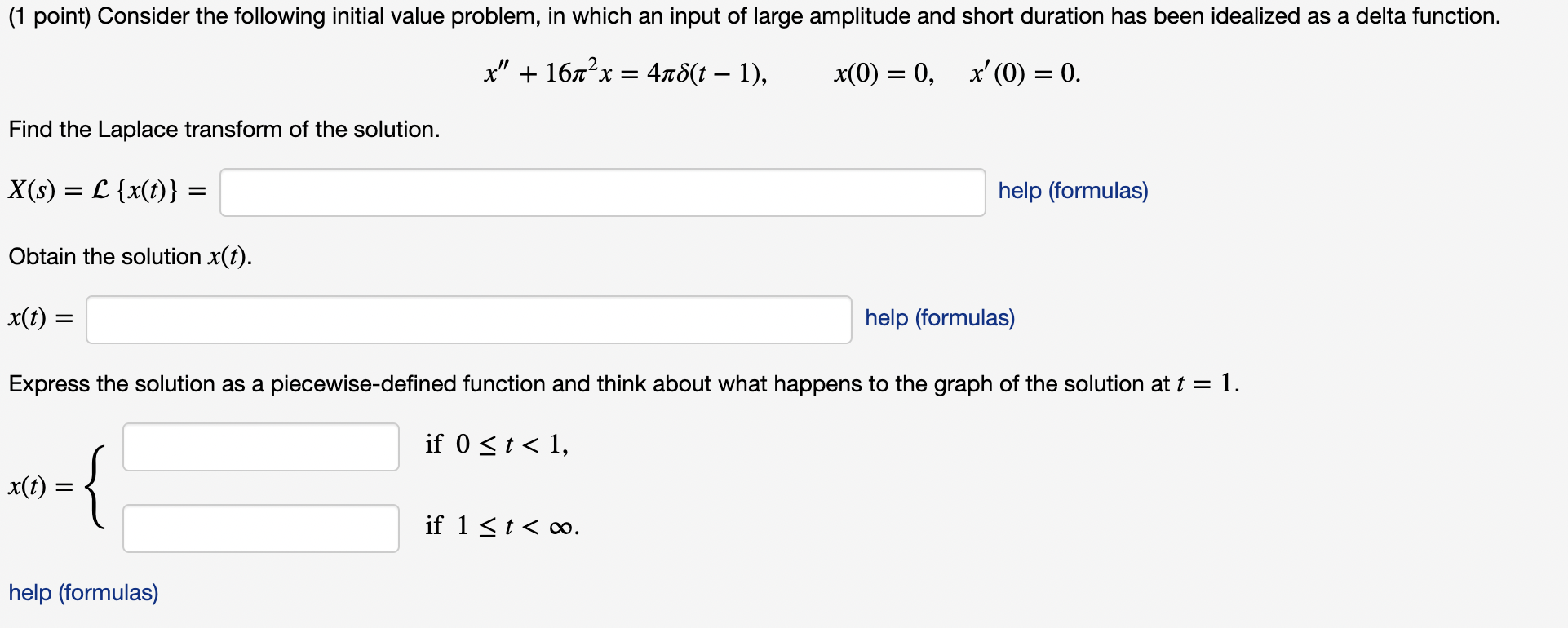 Solved Express the solution as a piecewise-defined function | Chegg.com