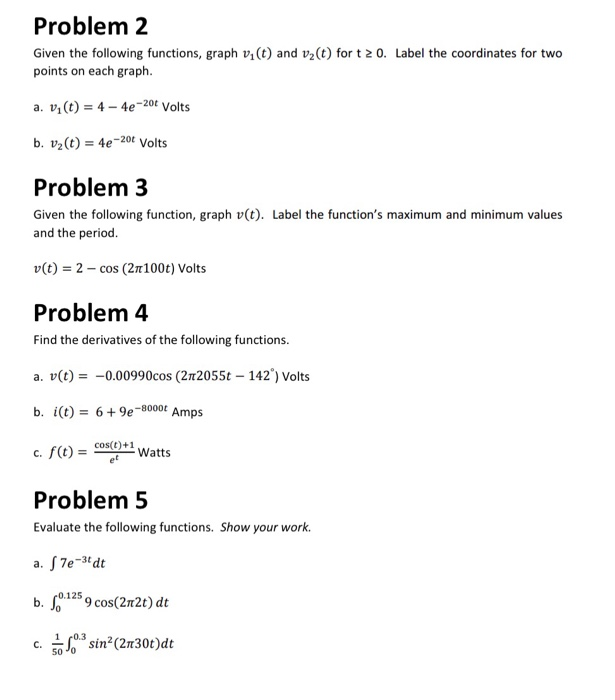 Solved Instructions: 1. Show all work for possible partial | Chegg.com