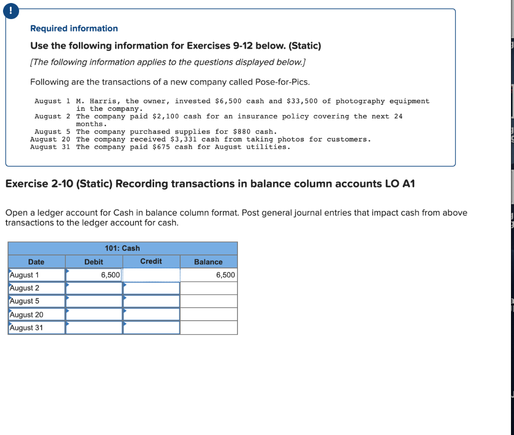 Solved Required information Use the following information | Chegg.com