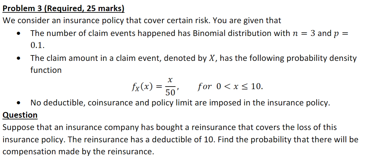Problem 3 (Required, 25 marks) We consider an | Chegg.com