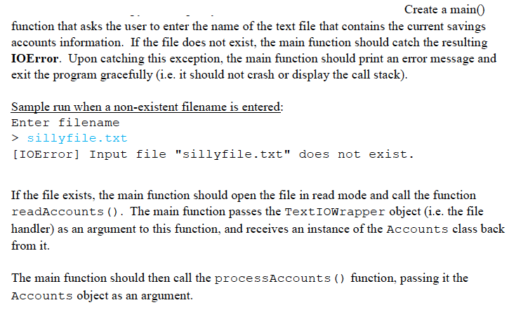 Solved Create a main function that asks the user to enter | Chegg.com