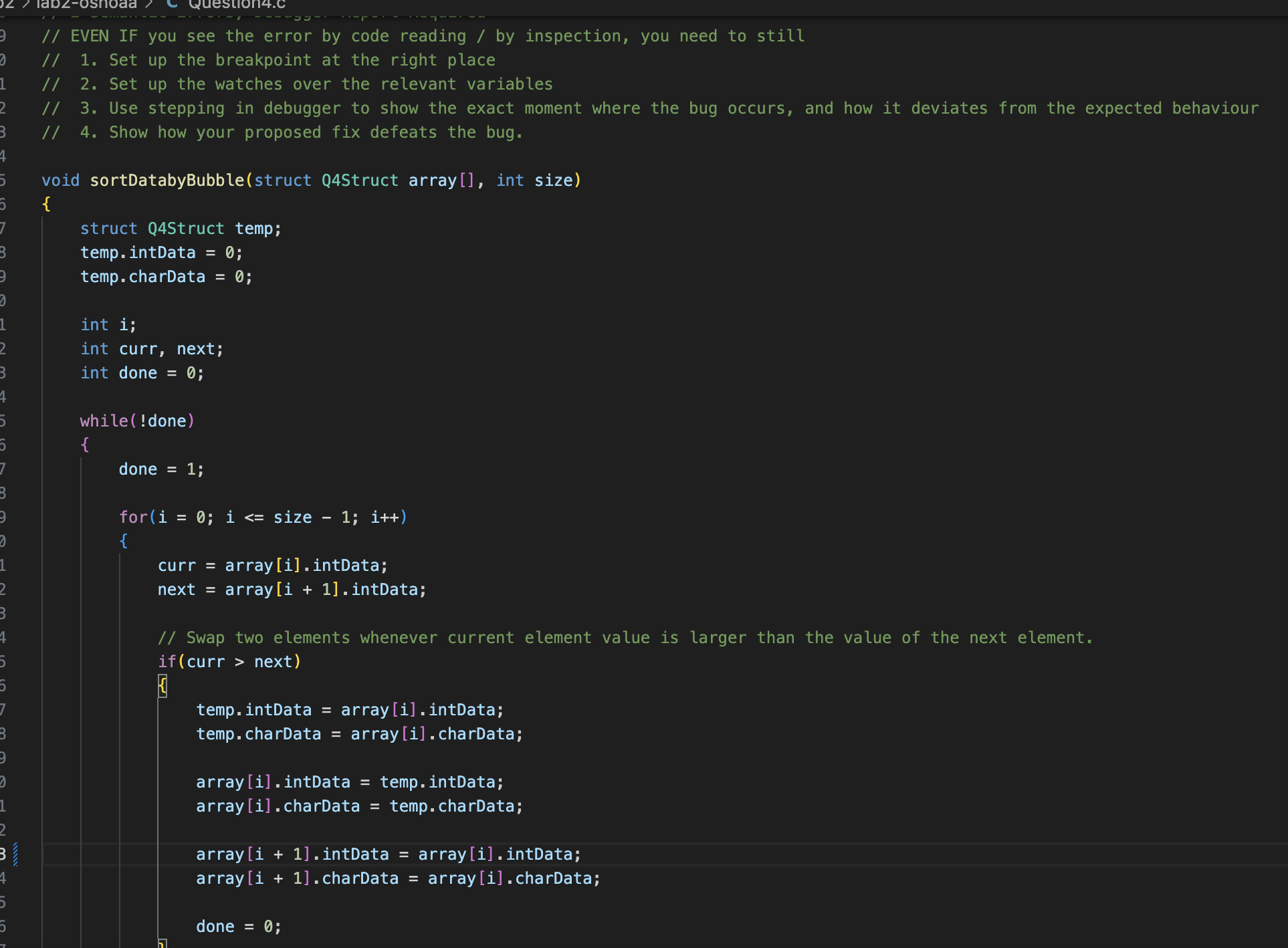 Solved Write Code In C The First Part Of Lab 2 Question 4 9631