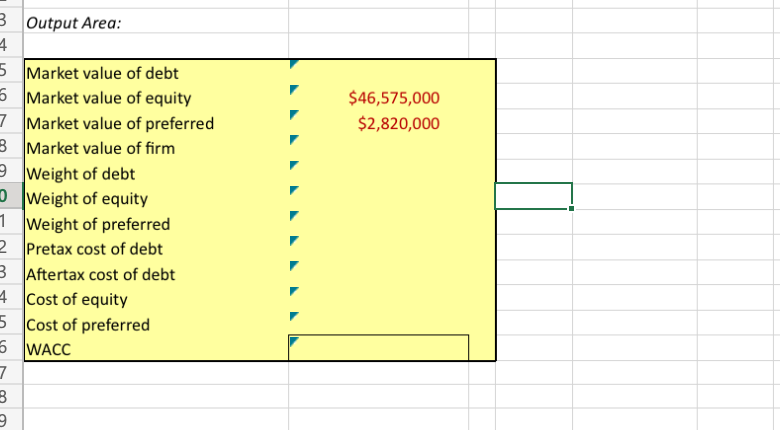 Solved Question 1: Show all excel formulas Question 2: | Chegg.com
