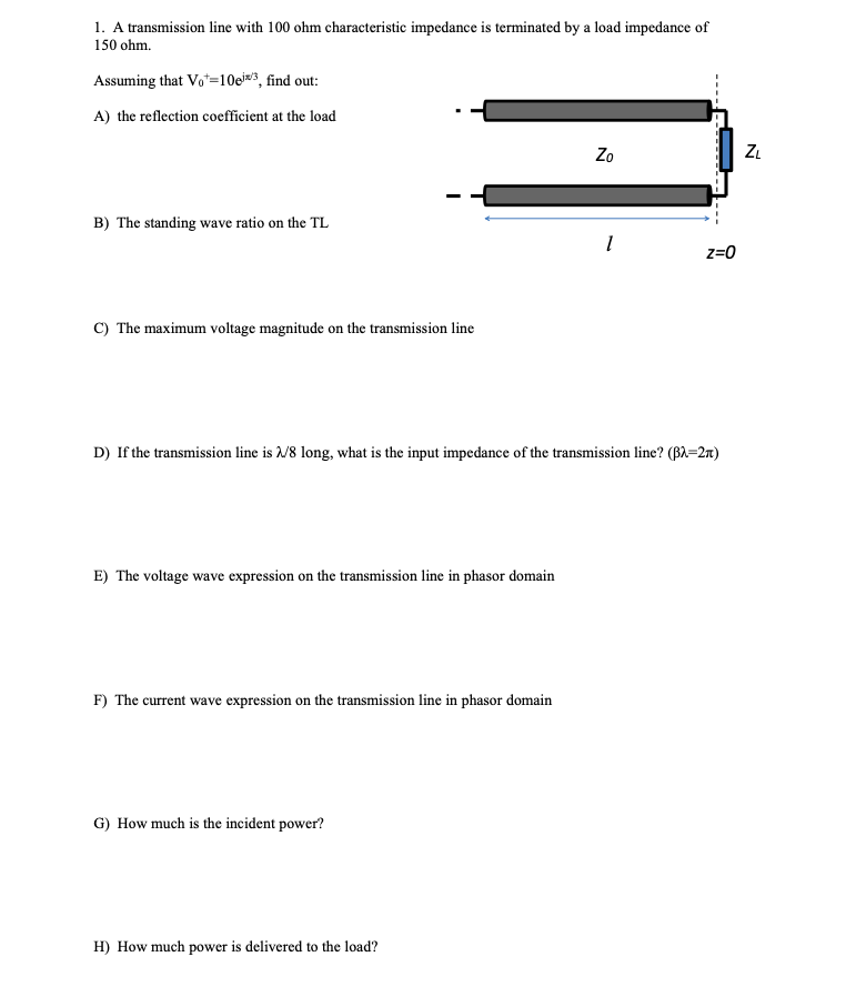 solved-1-a-transmission-line-with-100-ohm-characteristic-chegg