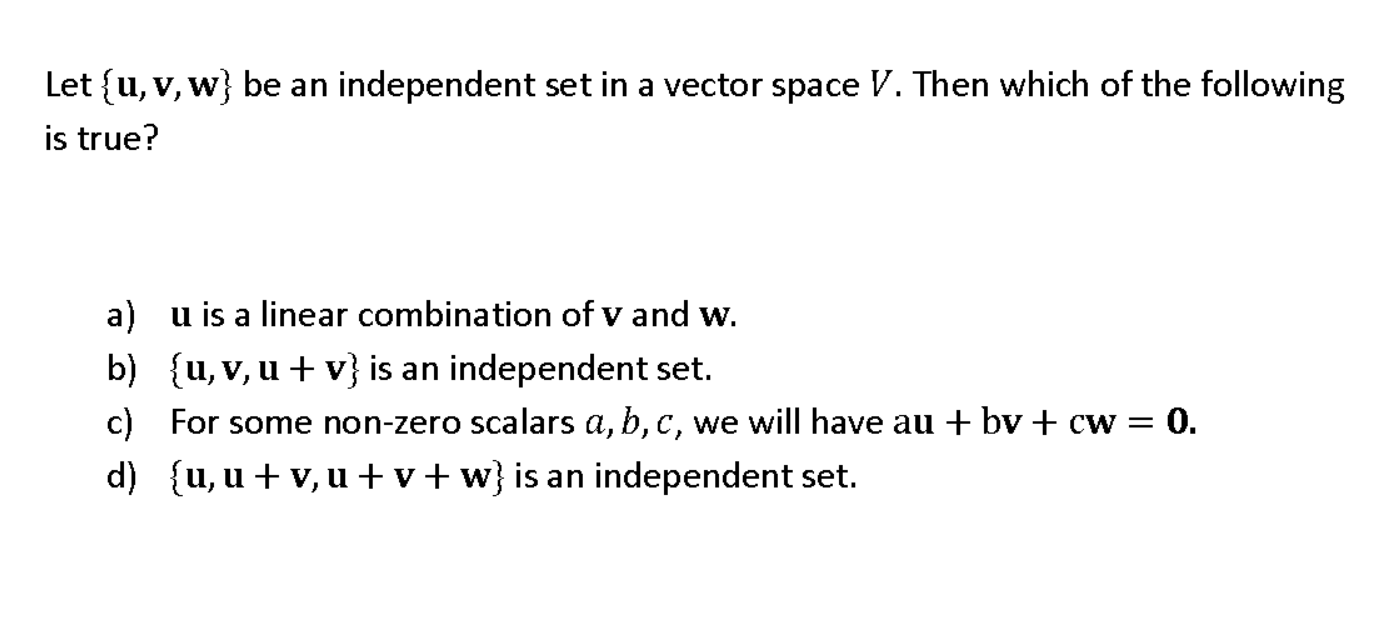 Solved If a linear transformation T: R6 → R5 is one-to-one, | Chegg.com