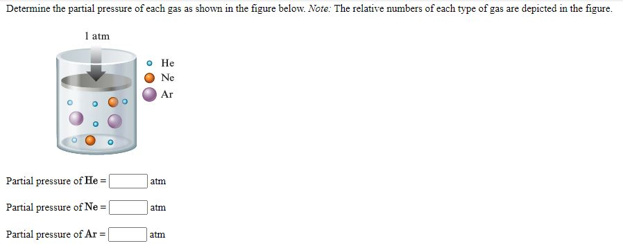 Solved Determine the partial pressure of each gas as shown | Chegg.com