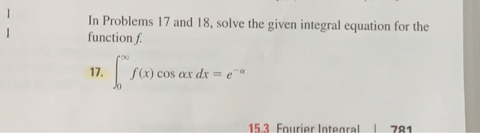 Solved In Problems 17 and 18, solve the given integral | Chegg.com