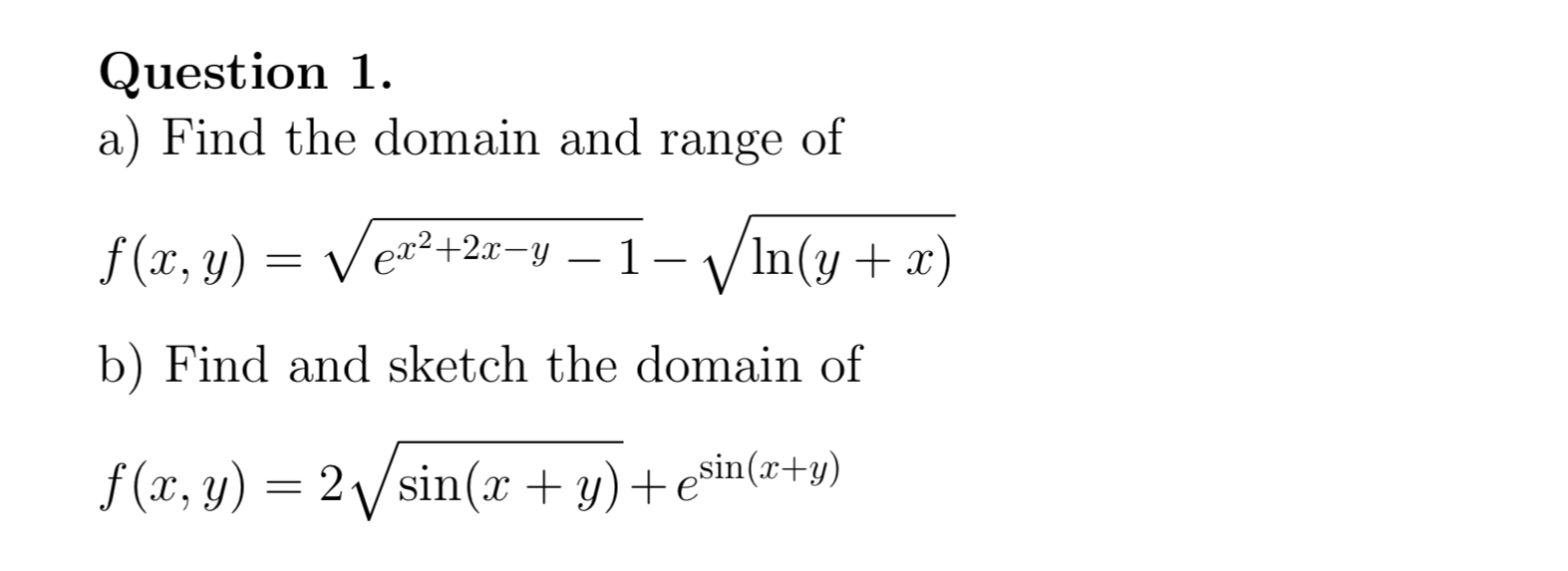 domain and range of y sqrt 1 x 2