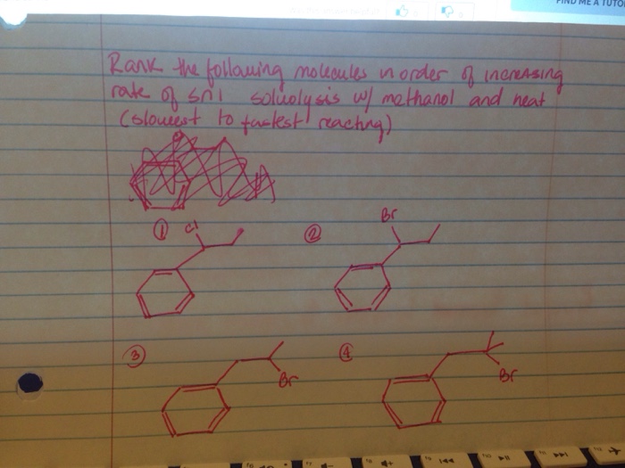 Solved Rank The Following Molecules In Order Of Increasing | Chegg.com