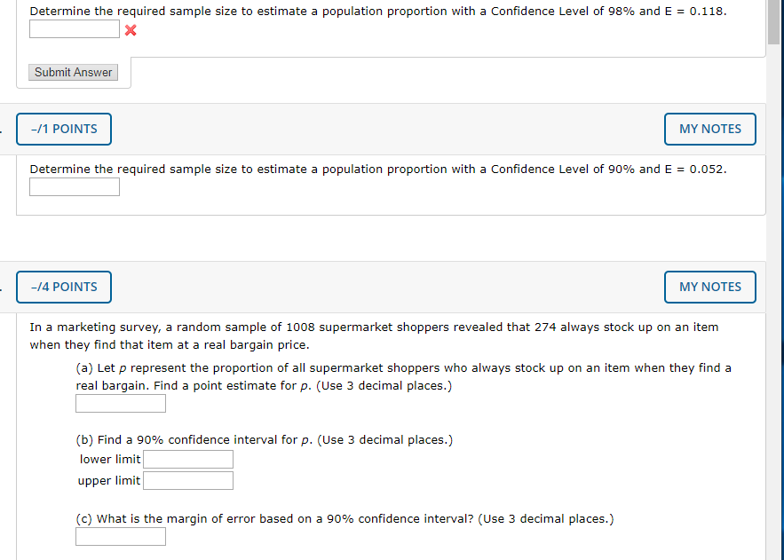 Solved Determine the required sample size to estimate a | Chegg.com