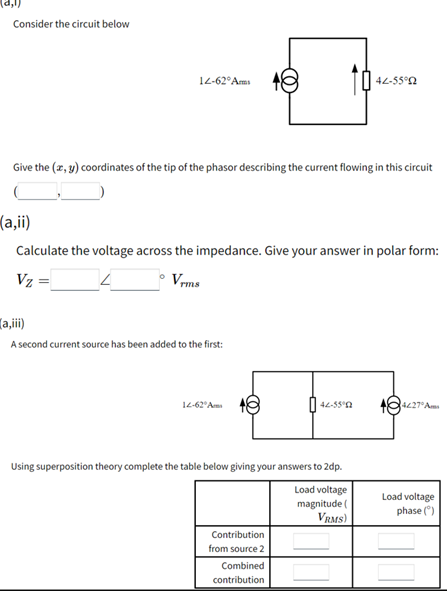 Solved Consider the circuit below 12-62 Am 42-5502 Give the | Chegg.com