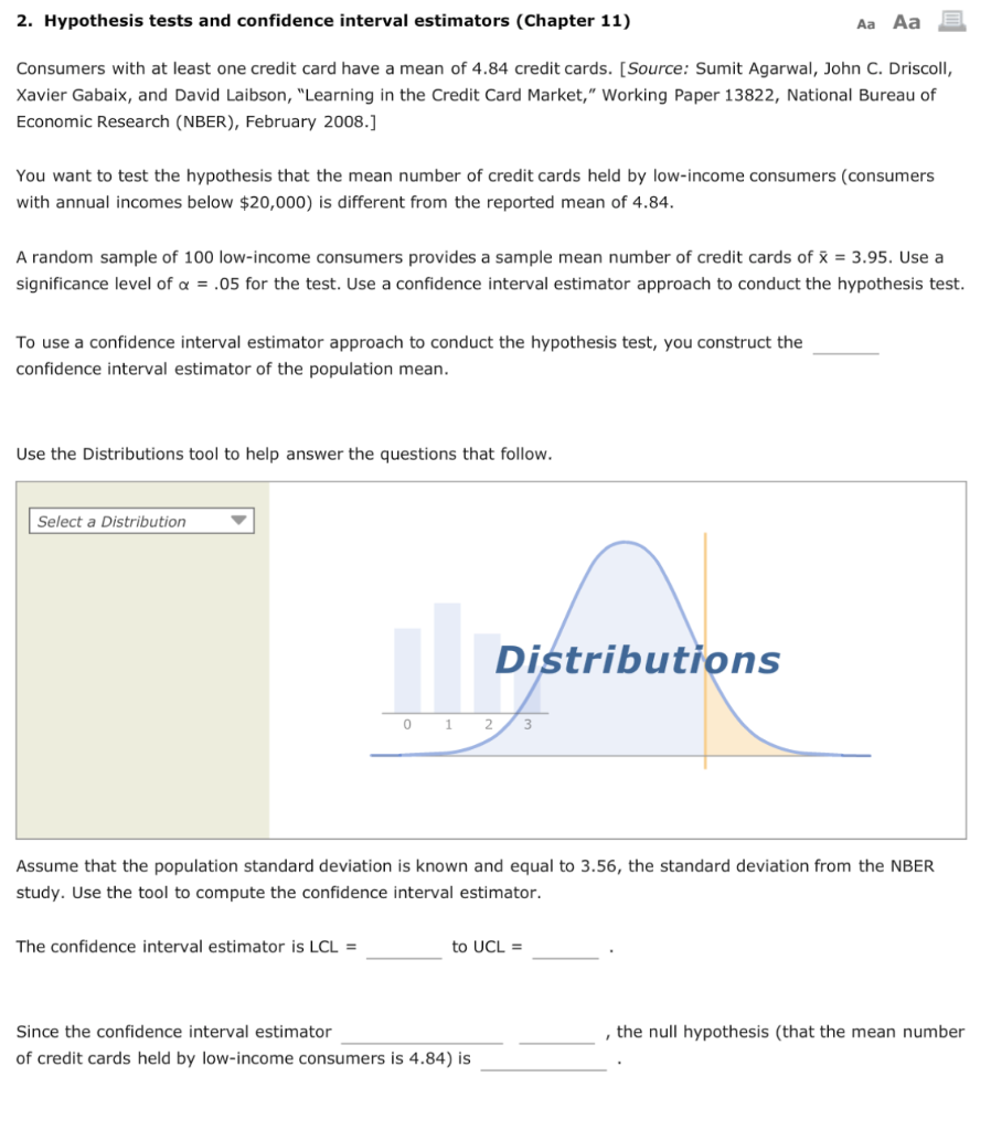 Solved 2. Hypothesis tests and confidence interval | Chegg.com
