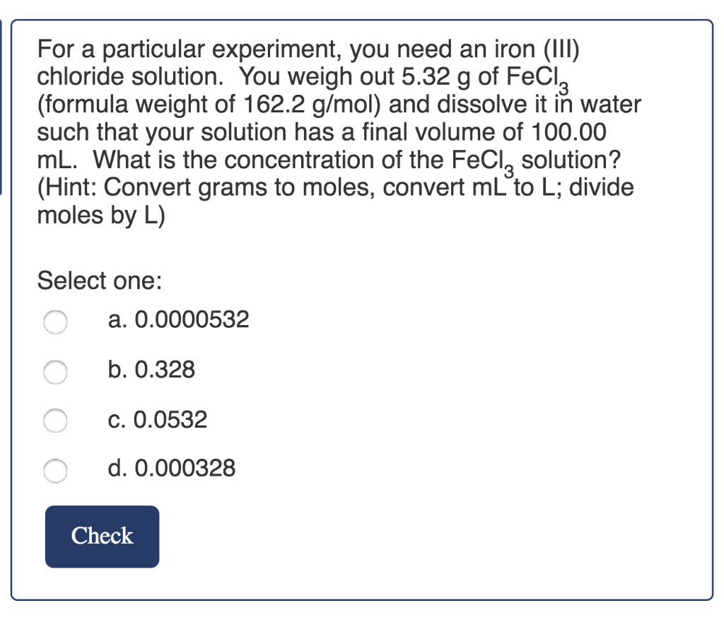 Solved During An Experiment, You Measure The Absorbance Of A | Chegg.com