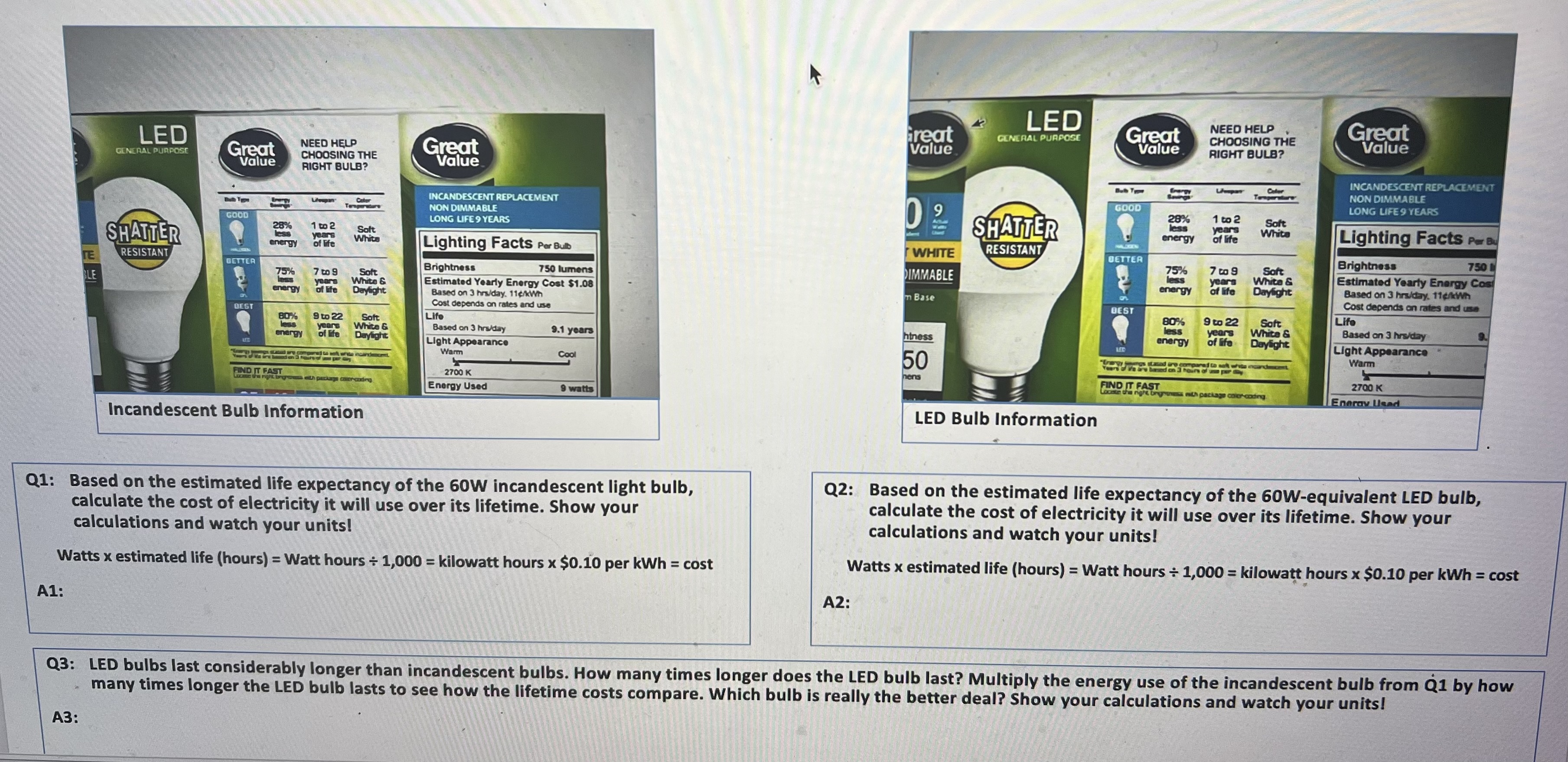 Solved Q1: Based on the estimated life expectancy of the 60 | Chegg.com