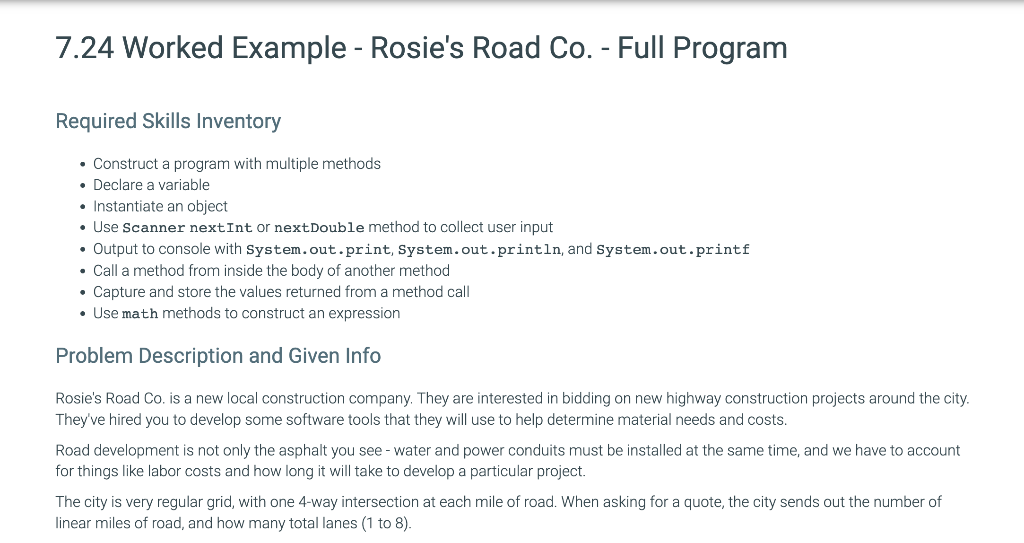 Solved Required Skills Inventory - Construct a program with | Chegg.com