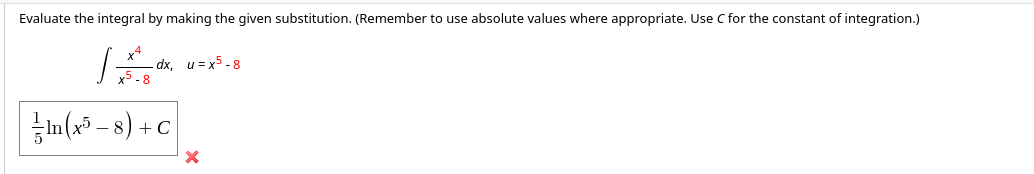 Solved Evaluate The Integral By Making The Given | Chegg.com