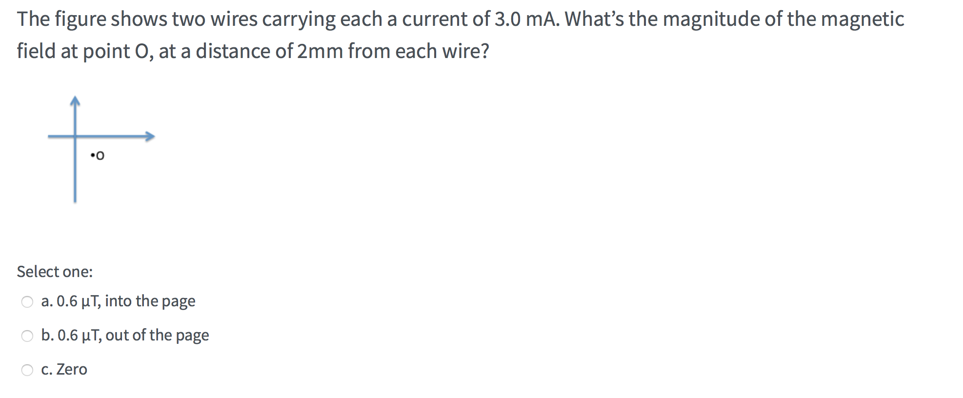 Solved The figure shows two wires carrying each a current of | Chegg.com