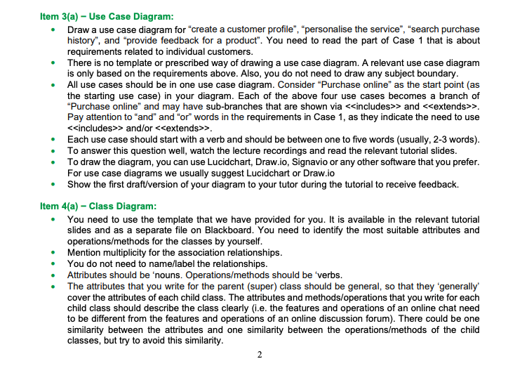Solved Item 3(a) - Use Case Diagram: Draw a use case diagram | Chegg.com