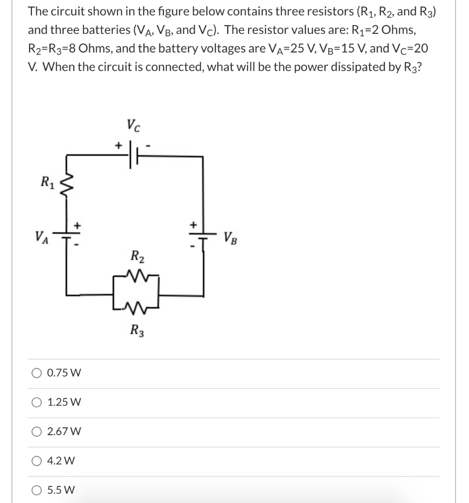 Solved The circuit shown in the figure below contains three | Chegg.com