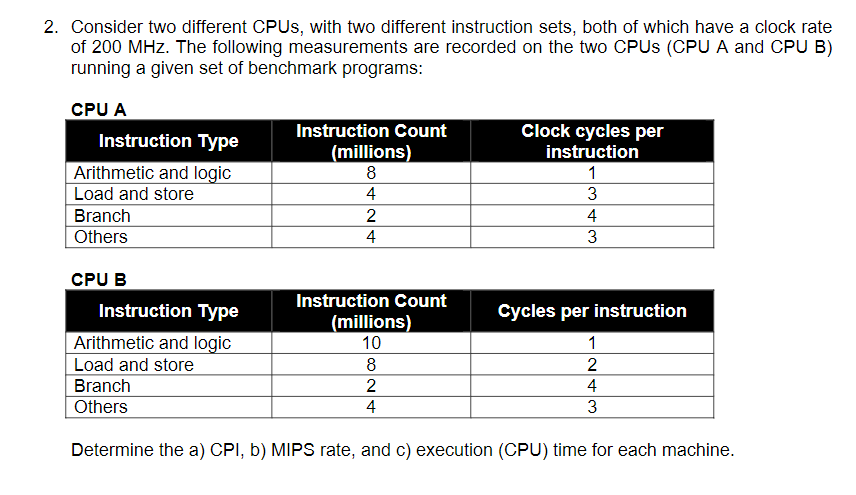 solved-2-consider-two-different-cpus-with-two-different-chegg