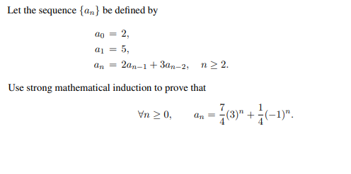Let The Sequence An Be Defined Do 2 A1 5 Chegg 
