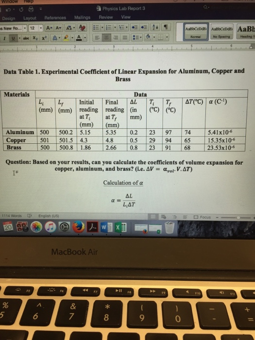Solved Question Based on your results, can you calculate