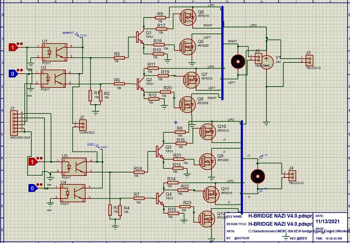 This is a circuit for the project simple h bridge | Chegg.com