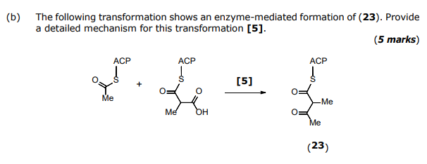 Solved (b) The Following Transformation Shows An | Chegg.com