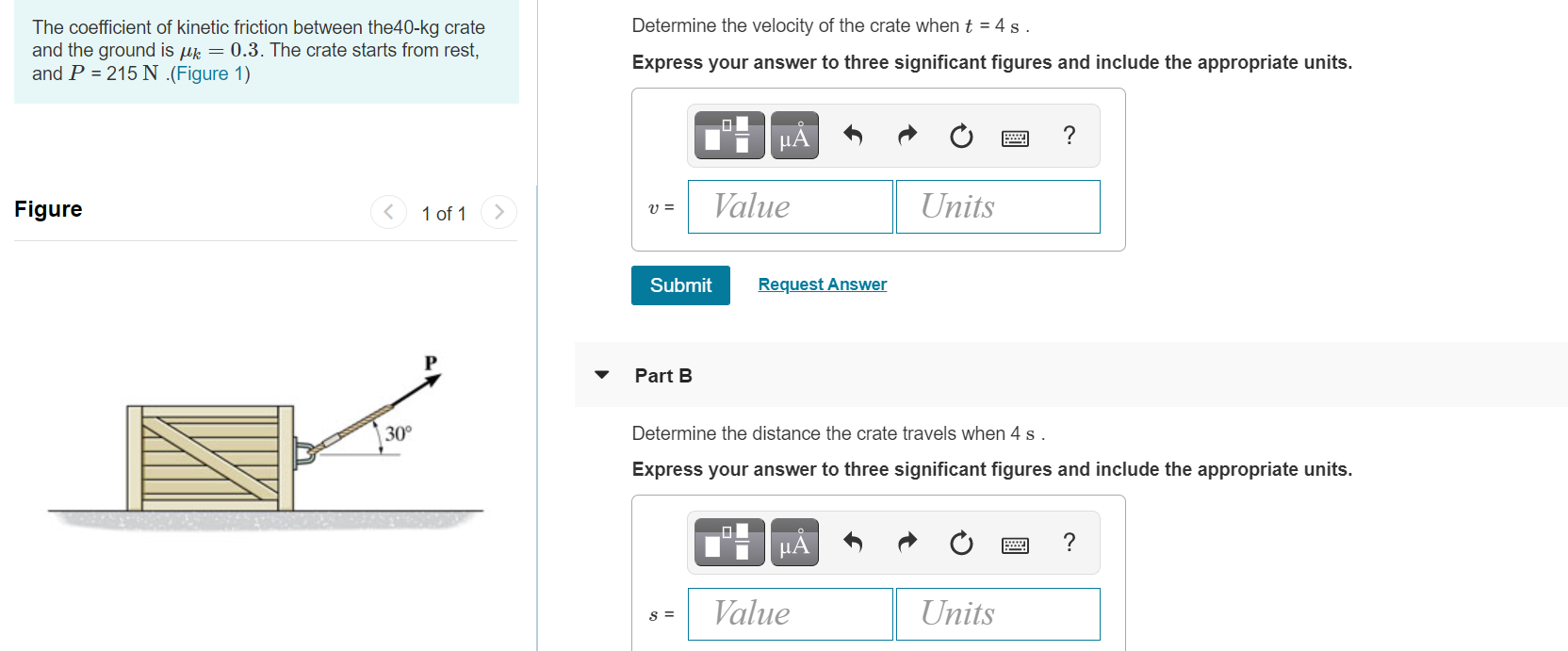 Solved The coefficient of kinetic friction between the40-kg | Chegg.com