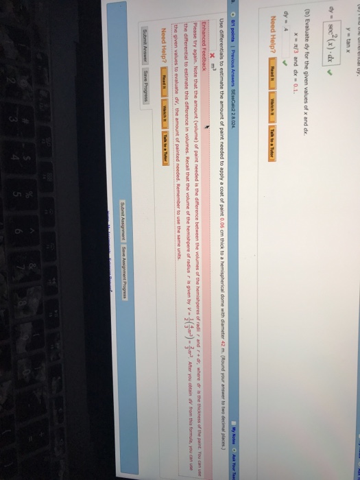 Solved Use differentials to estimate the amount of paint