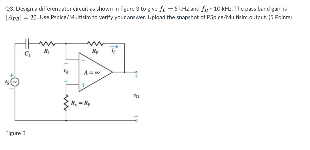 Solved Q1. The values of the difference amplifier in figure | Chegg.com