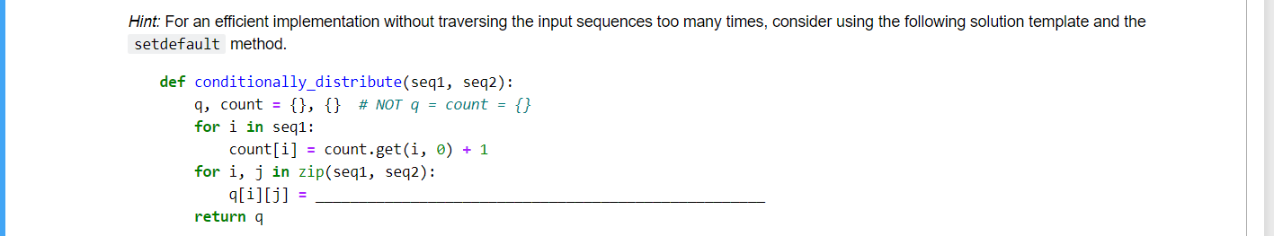 Just one line code! Please fill in the blanked code | Chegg.com