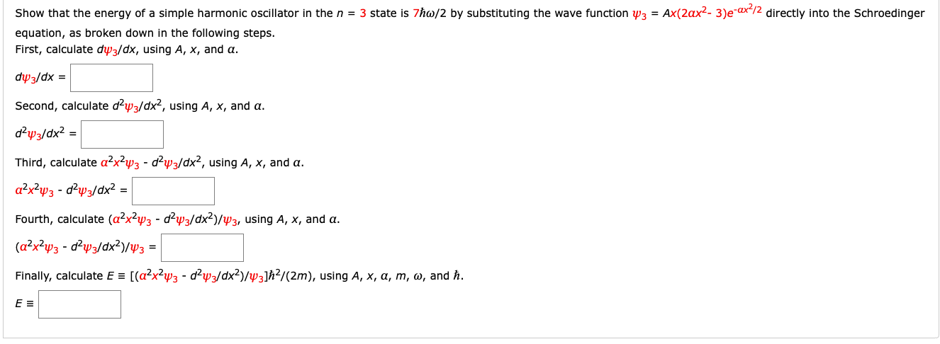 Solved Show that the energy of a simple harmonic oscillator | Chegg.com