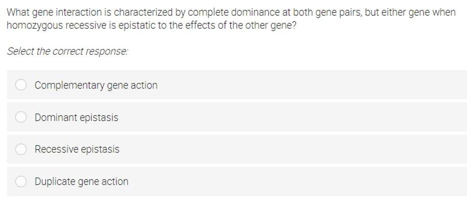 Solved Which of the following statement about gene | Chegg.com