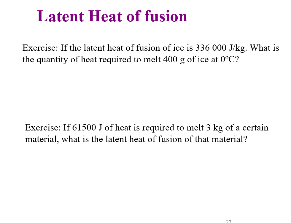 Solved Latent Heat Of Fusion Exercise If The Latent Heat Of Chegg Solved Latent Heat Of Fusion Exercise If The Latent Heat Of Chegg