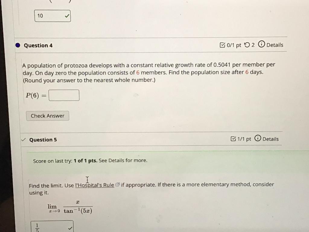 Solved 10 Question 4 0/1 pt 2 Details A population of | Chegg.com