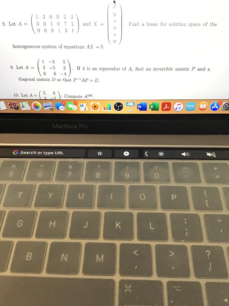 Solved 8. Let A - 1 3 0 0 2 3 0 0 1 0 7 1 0 0 0 1 3 1 And X | Chegg.com