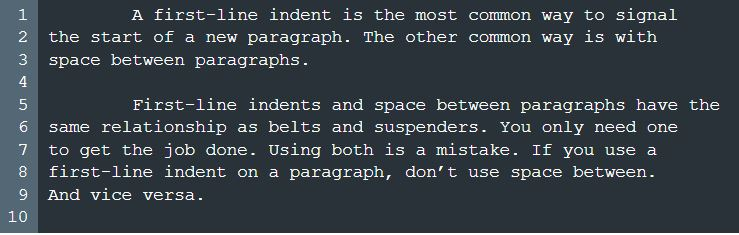 Solved Paragraph Indentation (C++) 1. The program will | Chegg.com