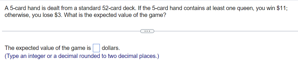 Solved A 5-card hand is dealt from a standard 52-card deck. | Chegg.com