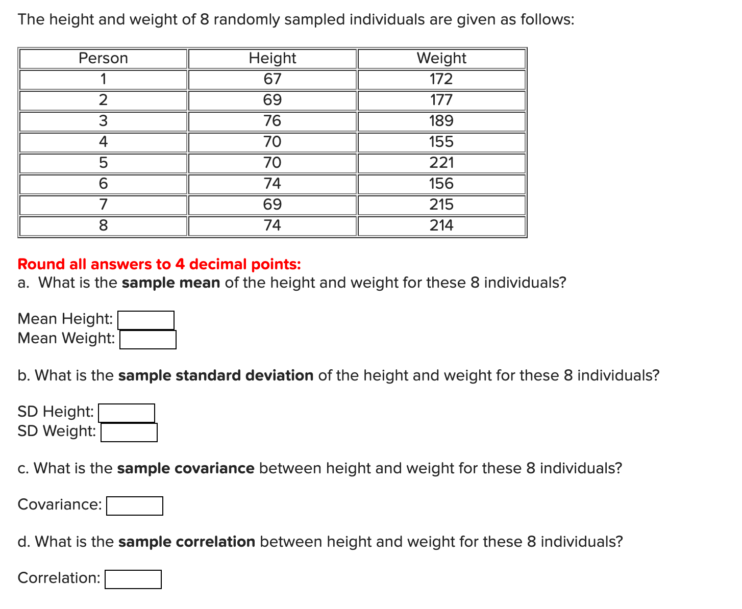 solved-the-height-and-weight-of-8-randomly-sampled-chegg