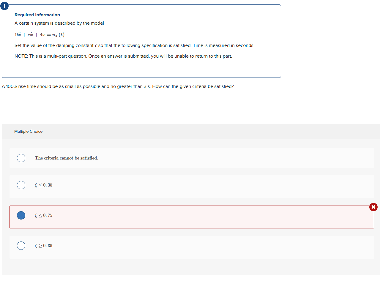 Solved Required informationA certain system is described by | Chegg.com