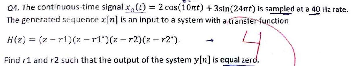 Solved Q4. ﻿The continuous-time signal | Chegg.com