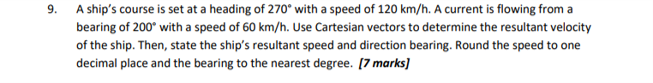 Solved Topic of Study: Calculus and Vectors Cartesian | Chegg.com