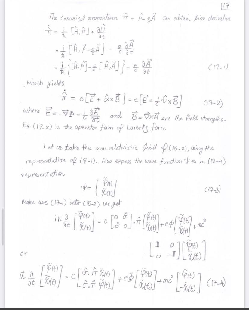 4. Using the representation in Eq.(8-1), express @1, | Chegg.com