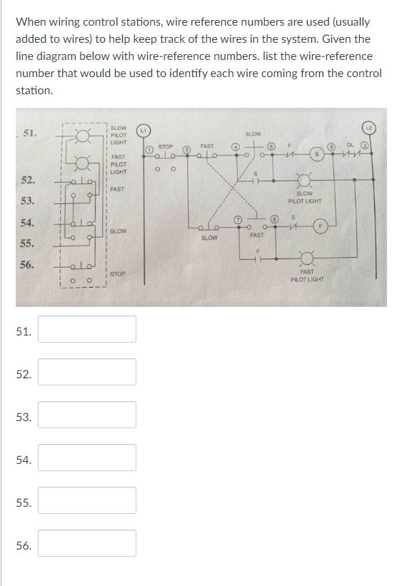 Solved When wiring control stations, wire reference numbers