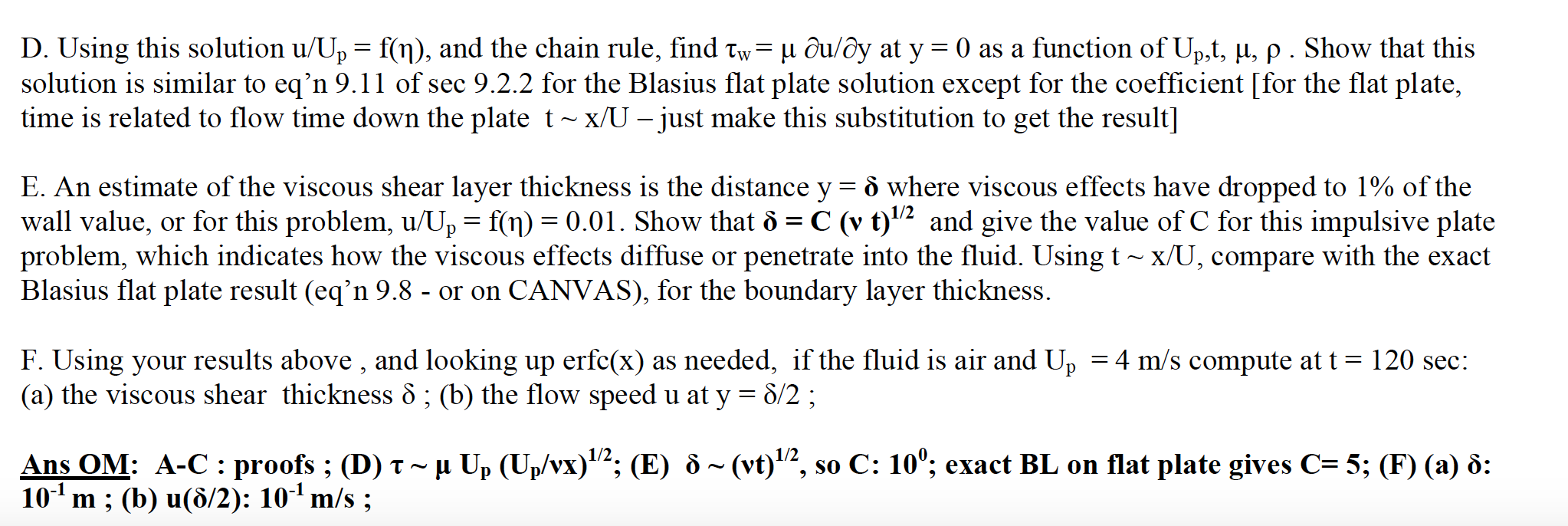 Solved 6. Impulsive Plate. [this u (t,y) problem uses the | Chegg.com