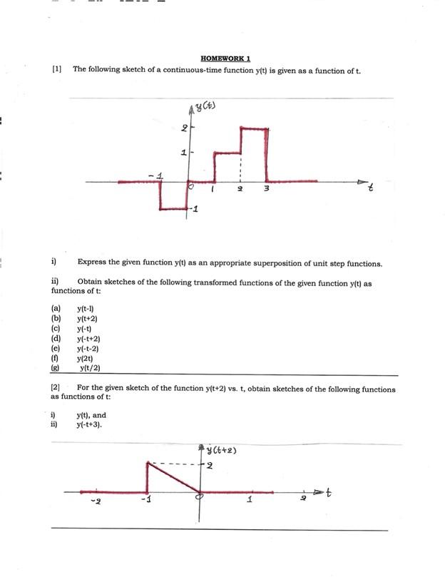 Solved HOMEWORK 1 [11 The following sketch of a | Chegg.com